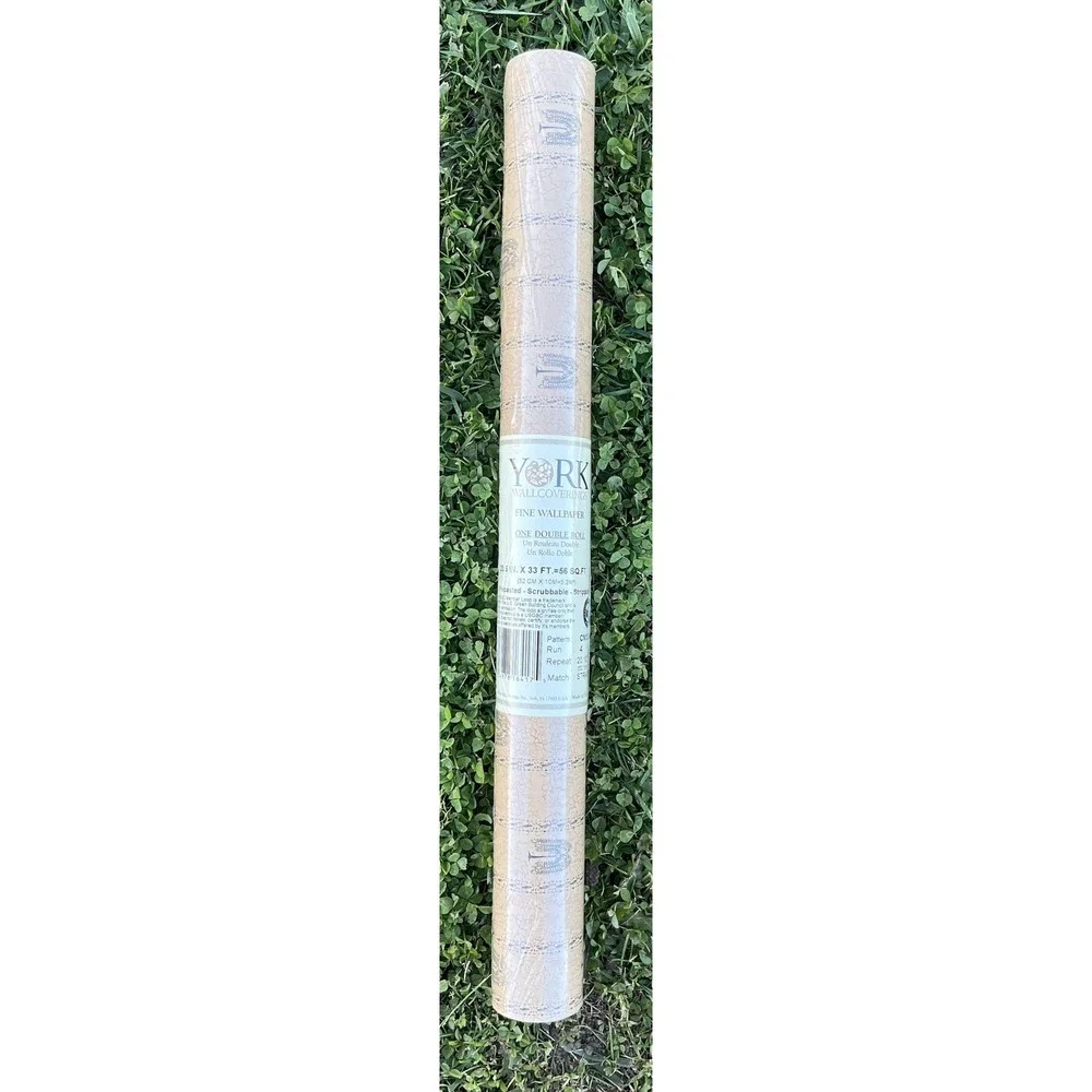 York Wallcoverings Wallpaper Double Roll CN1233 Willow Stripe Prepasted Made USA